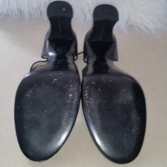 BCBGMaxazria black leather Mary Jane heels - Picture 5 of 6